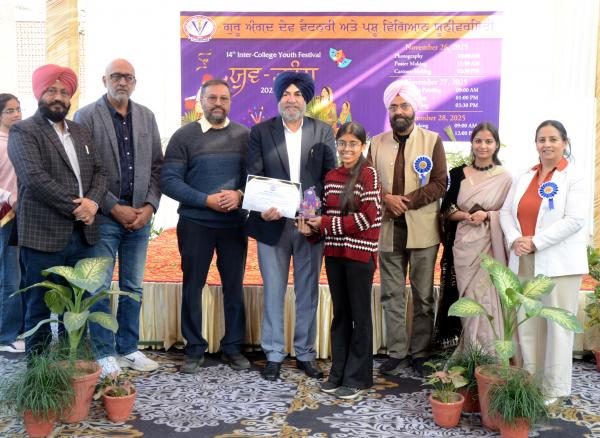 Dr. JPS Gill, Vice Chancellor, and Officers of the University during the Award Ceremony